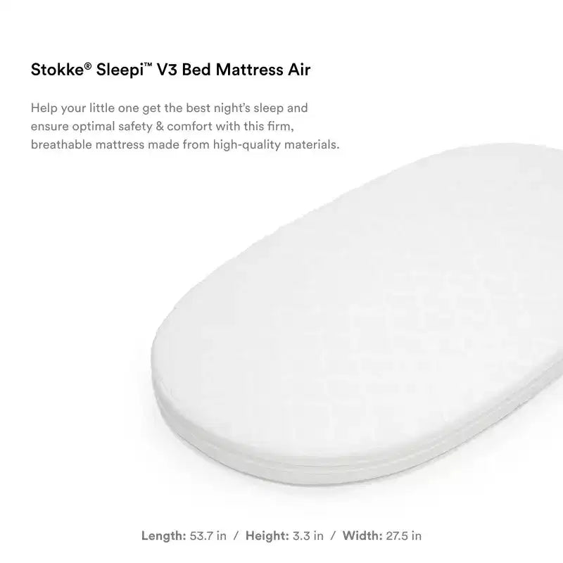 Colchón de espuma transpirable de 3,3 cm para cuna Stokke Sleepi