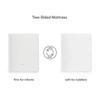 Colchón Babyletto Pure Core para cuna tipo Midi de 4" con funda acolchada híbrida impermeable: firmeza media, 100% algodón orgánico, transpirable, espuma