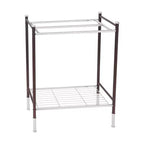Toallero de doble barra gris - Organize It All