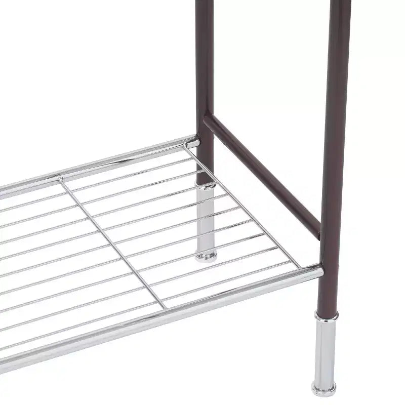 Toallero de doble barra gris - Organize It All