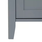 Mercer Mueble de Almacenamiento Alto de Madera de Estilo Moderno de Mediados de Siglo Gris - Elegant Home Fashions