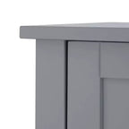 Mercer Mueble de Almacenamiento Alto de Madera de Estilo Moderno de Mediados de Siglo Gris - Elegant Home Fashions