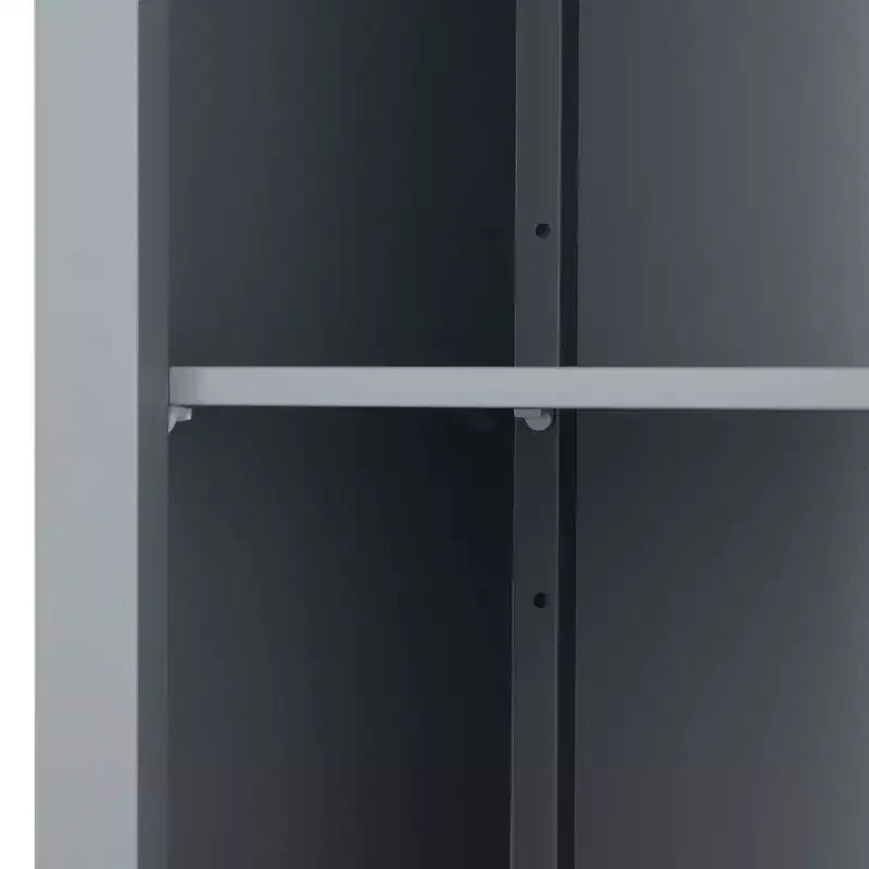 Mercer Mueble de Almacenamiento Alto de Madera de Estilo Moderno de Mediados de Siglo Gris - Elegant Home Fashions