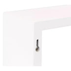 Nexxt Juego de 3 estantes de pared flotantes Cubbi blancos: cubos de pared de madera compuesta, no requieren montaje
