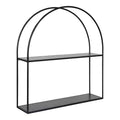 24" x 26" Monroe Metal Arch Shelf Black - Kate & Laurel All Things Decor: Modern Storage, Open Design, Easy Mount