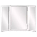 Howard Elliott Rectangle Tripoli Vanity Bathroom Mirror Clear: Modern Freestanding Glass, No Assembly Required