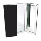 Espejo de baño rectangular Howard Elliott Trípoli transparente: moderno, independiente, de cristal, no requiere montaje