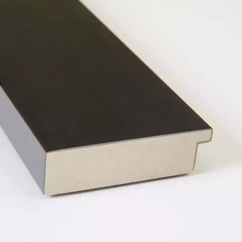 Espejo de pared de madera Espresso Portico sin bisel de 24 x 30 pulgadas - Amanti Art: Tocador rectangular moderno, incluye herrajes de montaje