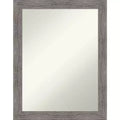 22" x 28" Non-Beveled Pinstripe Plank Narrow Wall Mirror: Modern, Rectangle, Amanti Art