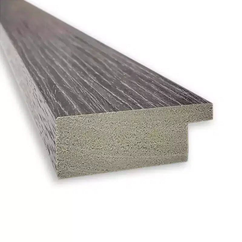 Espejo de pared estrecho Pinstripe Plank sin bisel de 22" x 28": moderno, rectangular, Amanti Art