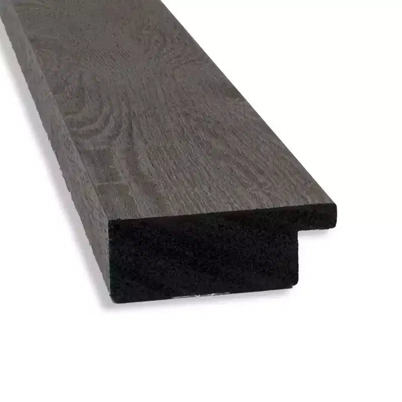 Espejo de pared estrecho rústico de tablones grises sin biselar de 101,6 cm x 71,12 cm - Amanti Art