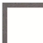 Espejo de pared estrecho rústico de tablones grises sin biselar de 101,6 cm x 71,12 cm - Amanti Art