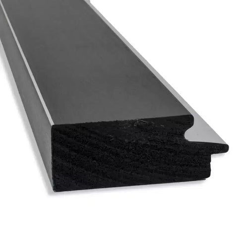 Espejo de pared Eva negro y plateado sin bisel de 24 x 30 pulgadas - Amanti Art: Decoración moderna rectangular para tocador