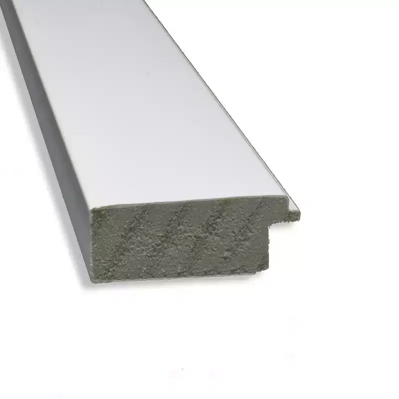 Espejo de pared estrecho blanco para gabinete sin bisel de 39" x 27" - Amanti Art: estilo moderno, marco de poliestireno, incluye accesorios de montaje