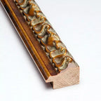 Espejo de pared de madera de bronce antiguo de 38 x 26 pulgadas sin bisel - Amanti Art: Rectangular, incluye accesorios de montaje