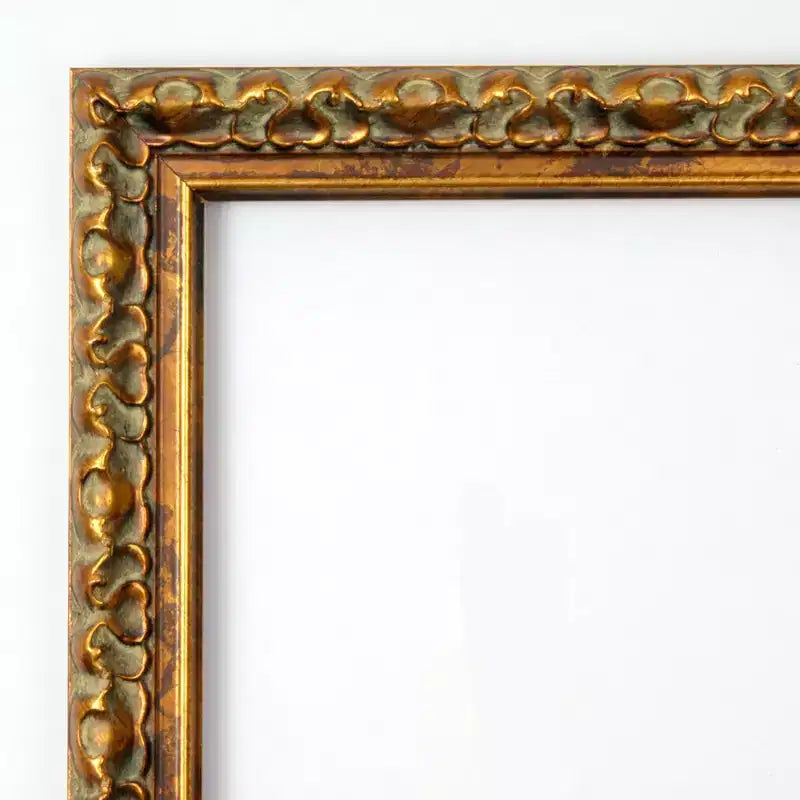 Espejo de pared de madera de bronce antiguo de 38 x 26 pulgadas sin bisel - Amanti Art: Rectangular, incluye accesorios de montaje