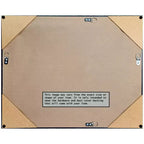 Espejo de pared de madera de bronce antiguo de 38 x 26 pulgadas sin bisel - Amanti Art: Rectangular, incluye accesorios de montaje