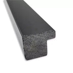 Espejo de pared negro azabache de 28" x 28" sin biselado - Amanti Art