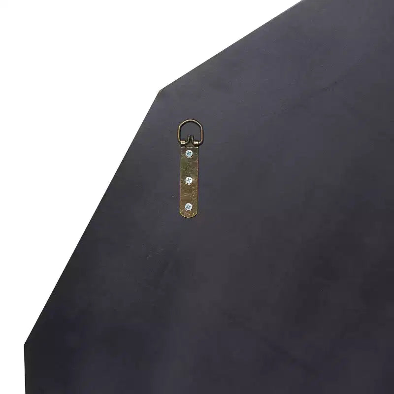 Espejo de pared Olivia & May Glam Wood Starburst plateado: Redondo grande, no requiere montaje, marco de MDF