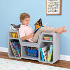 Estantería infantil de lectura Cozy Cubby, color negro - Simplay3