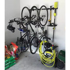 Teal Triangle G-Bike | Sistema de almacenamiento de pared ajustable | Con capacidad para 5 bicicletas