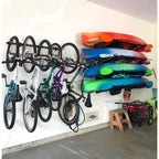 Teal Triangle G-Bike | Sistema de almacenamiento de pared ajustable | Con capacidad para 5 bicicletas