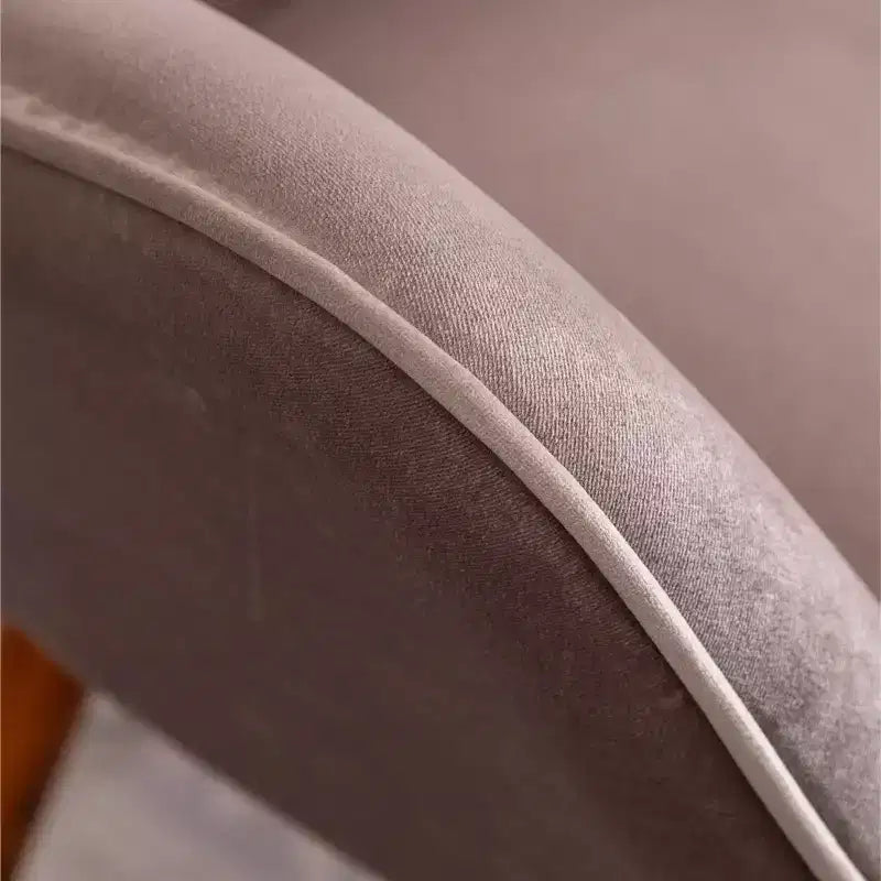 Roundhill Furniture Doarnin Sillón decorativo contemporáneo de terciopelo sedoso con botones y respaldo capitoné, chocolate