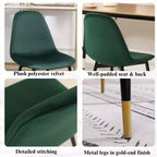 Juego de comedor redondo Evatt de 5 piezas de Roundhill Furniture, mesa redonda de madera con 4 sillas