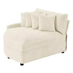 Sofá seccional de pana de Hyleory con chaise longue izquierda y derecha extragrande con 8 almohadas, sofá convertible tapizado