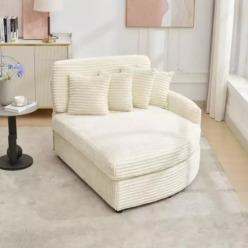 Sofá seccional de pana de Hyleory con chaise longue izquierda y derecha extragrande con 8 almohadas, sofá convertible tapizado