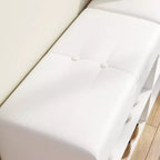Zapatero de madera Famapy con cojines y estantes abiertos, blanco