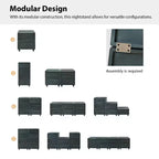 Oddone 2 - Juego de 2 mesas auxiliares con cajones de diseño modular | ART OF LIVING DESIGNS