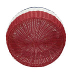 Mesa otomana de resina tejida a mano