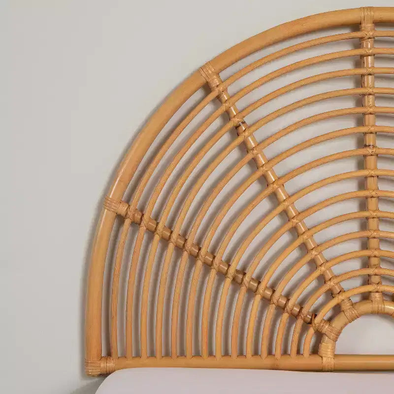 HomeStockRainbow Natural Bloom Rattan Cabecero de pared