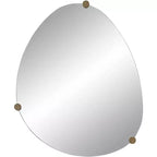 Possini Euro Design Possini Euro Marken 29 x 36 Champagne 3 Knob Wall Mirror