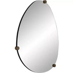 Possini Euro Design Possini Euro Marken 29 x 36 Espejo de pared champán de 3 pomos