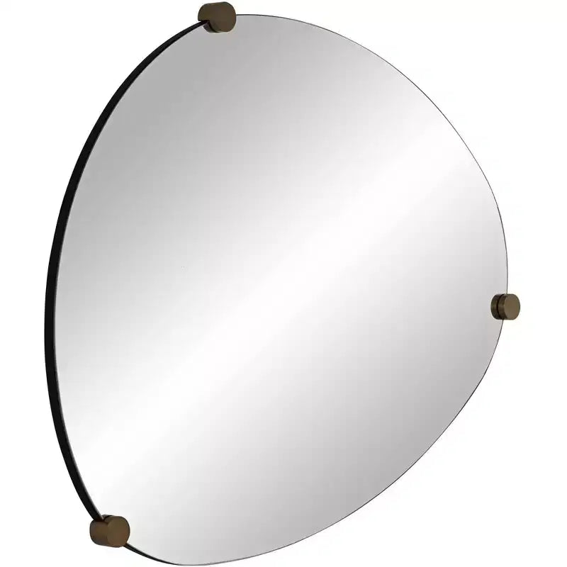 Possini Euro Design Possini Euro Marken 29 x 36 Espejo de pared champán de 3 pomos