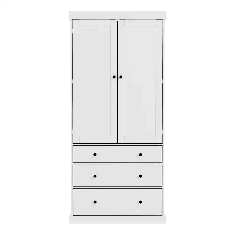 Organizador de despensa de cocina independiente Whisen, gabinete con 3 estantes ajustables, 3 cajones, 8 estantes interiores en las puertas