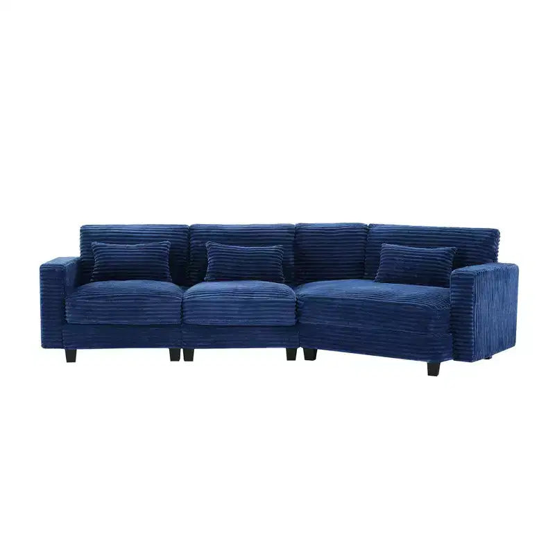 HYLEORY Sofá seccional, muebles de interior Sofá seccional modular convertible de pana para sala de estar