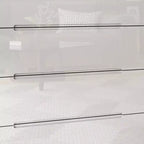 Cómoda Hitow de alto brillo con 5 cajones, luz inferior y tirador oculto