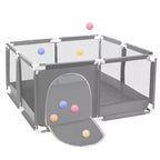 GOTGELIF Parque de juegos de 4 paneles para bebé 50x50, espacioso y seguro, portátil