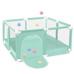 GOTGELIF Parque de juegos de 4 paneles para bebé 50x50, espacioso y seguro, portátil