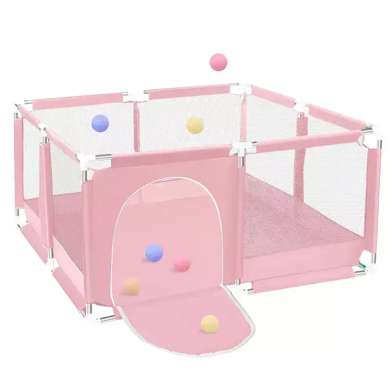 GOTGELIF Parque de juegos de 4 paneles para bebé 50x50, espacioso y seguro, portátil