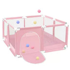 GOTGELIF Parque de juegos de 4 paneles para bebé 50x50, espacioso y seguro, portátil