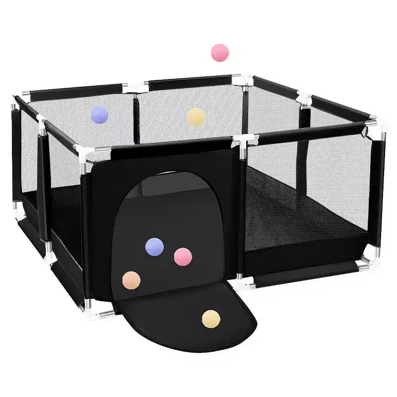 GOTGELIF Parque de juegos de 4 paneles para bebé 50x50, espacioso y seguro, portátil