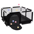 GOTGELIF Parque de juegos de 4 paneles para bebé 50x50, espacioso y seguro, portátil