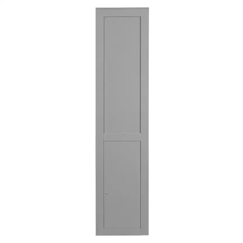 Cama de pared Queen Size Murphy con luces LED, blanco/gris-ModernLuxe
