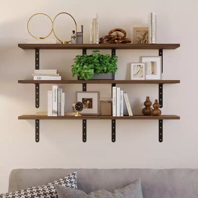 Lavish Home Juego de 6 estantes flotantes