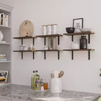 Lavish Home Juego de 6 estantes flotantes