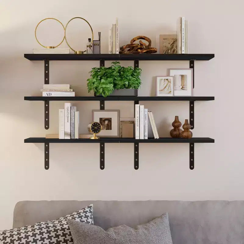 Lavish Home Juego de 6 estantes flotantes